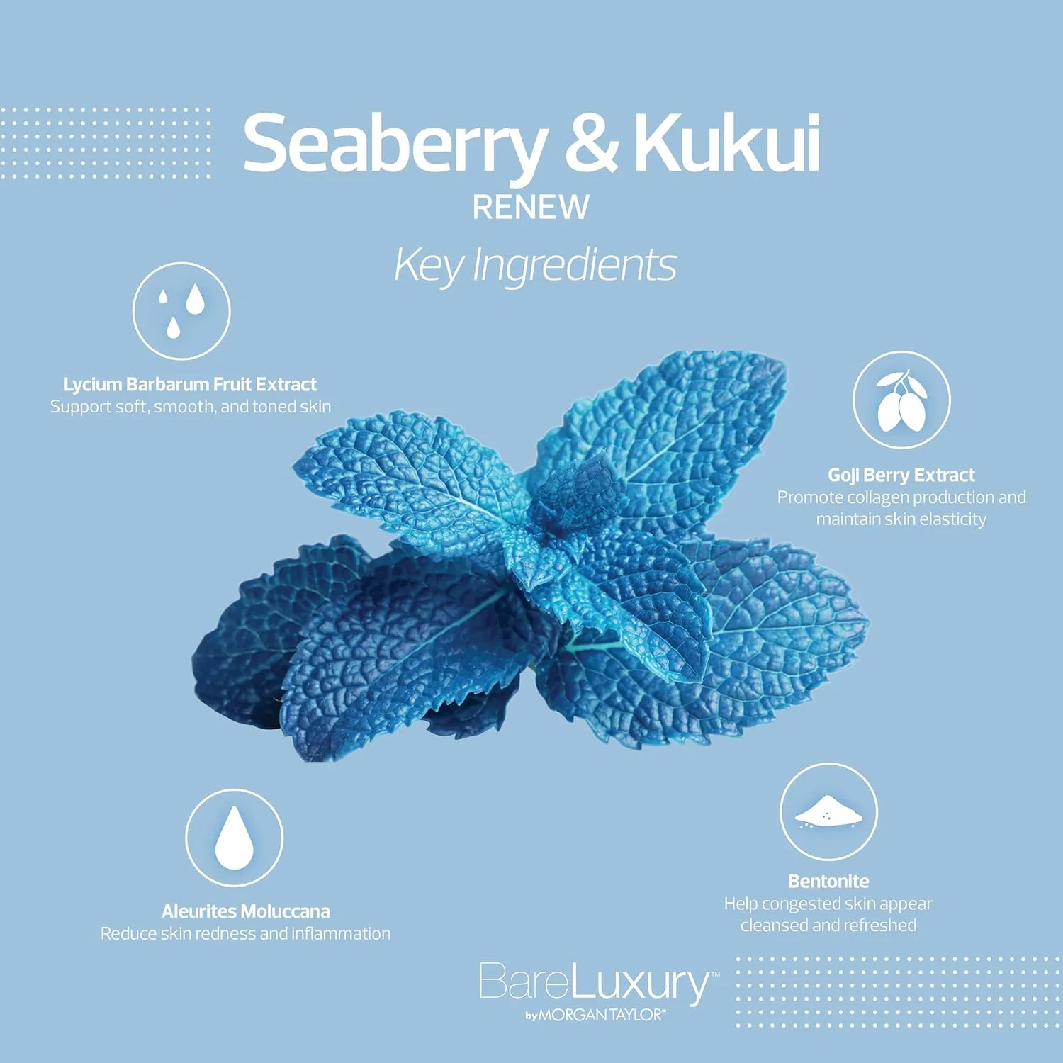 Набор для педикюра и маникюра Morgan Taylor BareLuxury, 4-шаговый SPA-уход, Seaberry & Kukui — фото 4