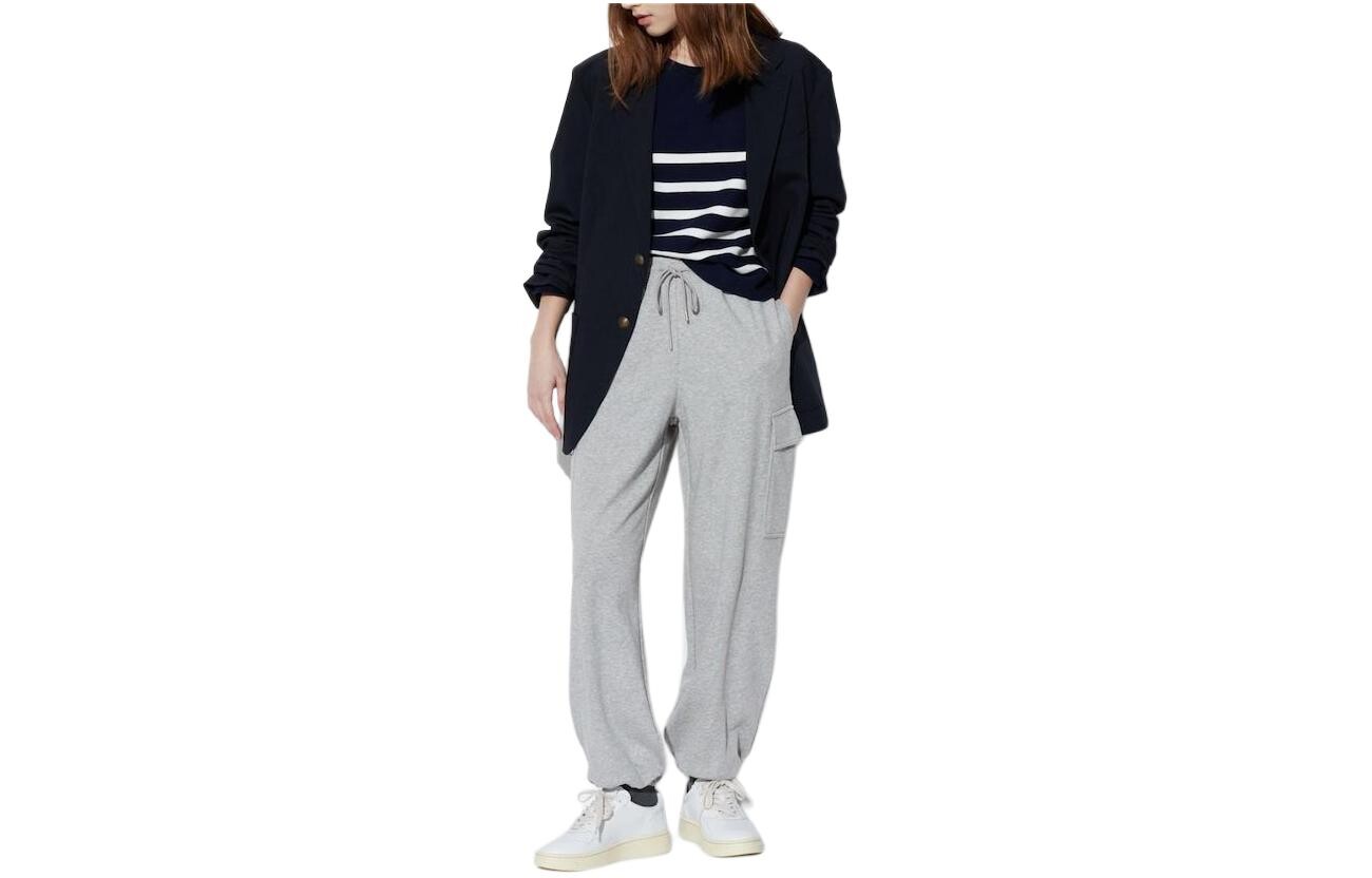 

UNIQLO Женские брюки-карго, цвет 04 Smoke gray