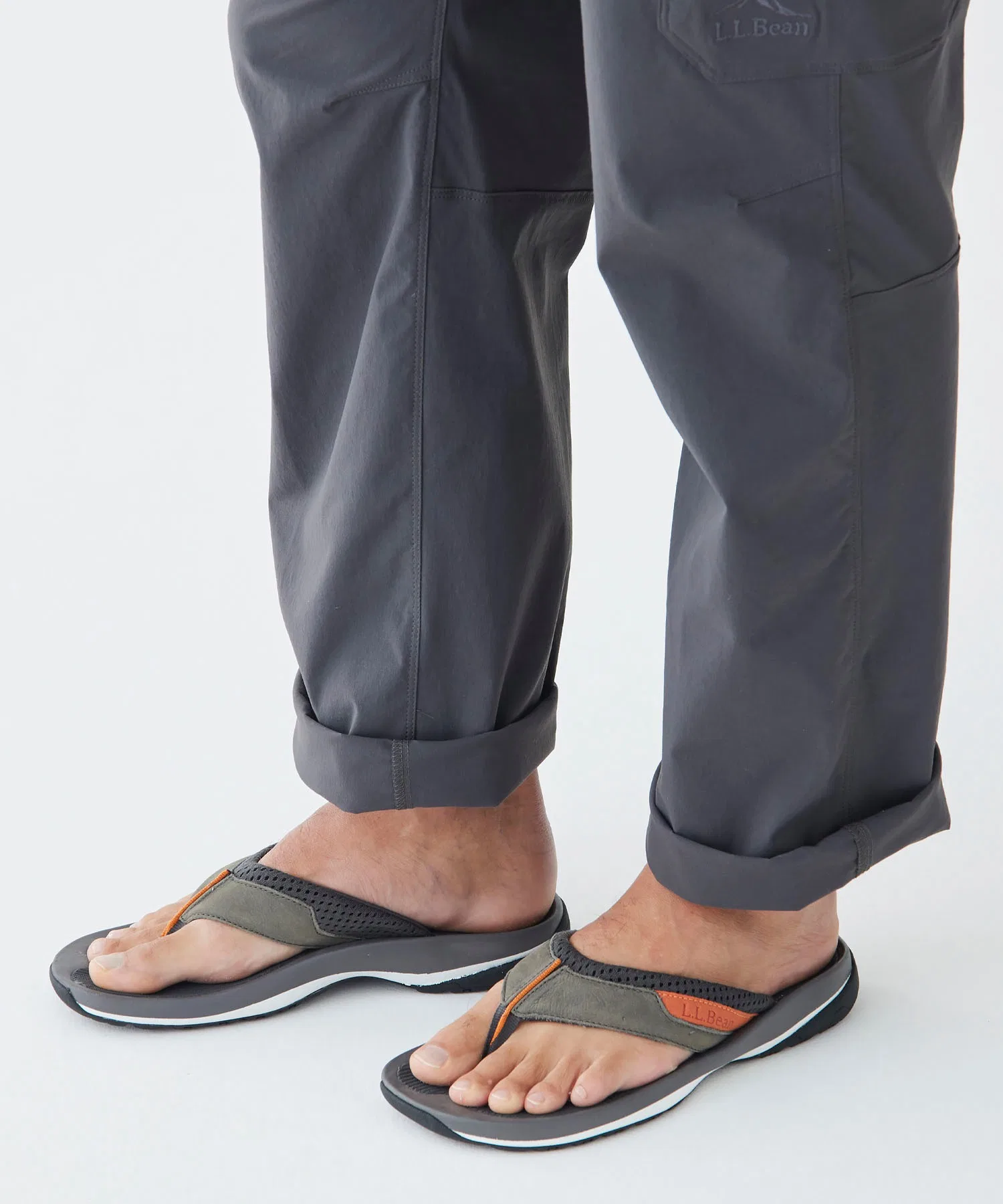 Мужские сланцы спортивные L.L.Bean Swift River серые