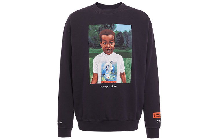 

Свитшот мужской черный HERON PRESTON
