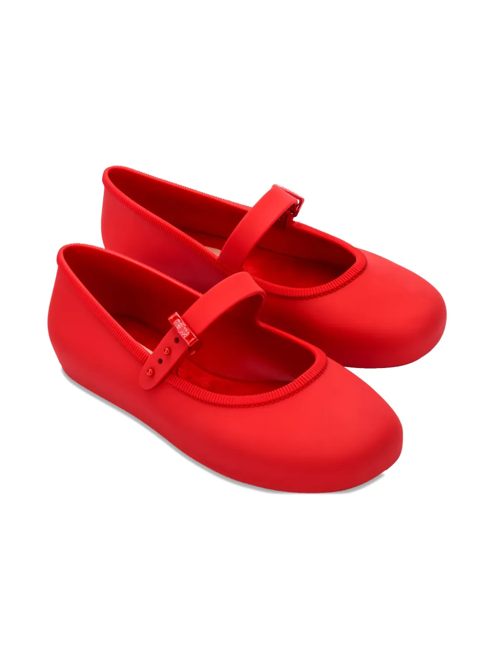 

Балетки с ремешком и пряжкой Mini Melissa, красный