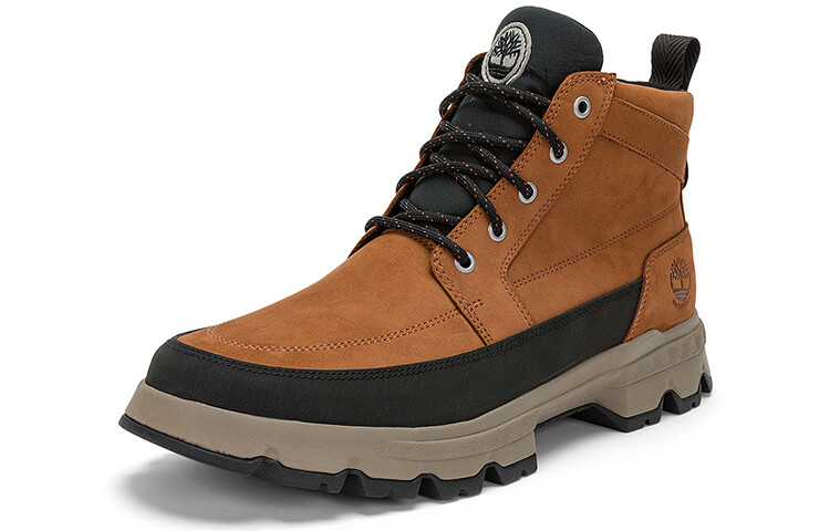 Мужские уличные ботинки Timberland на толстой подошве, коричневый/черный — фото 3