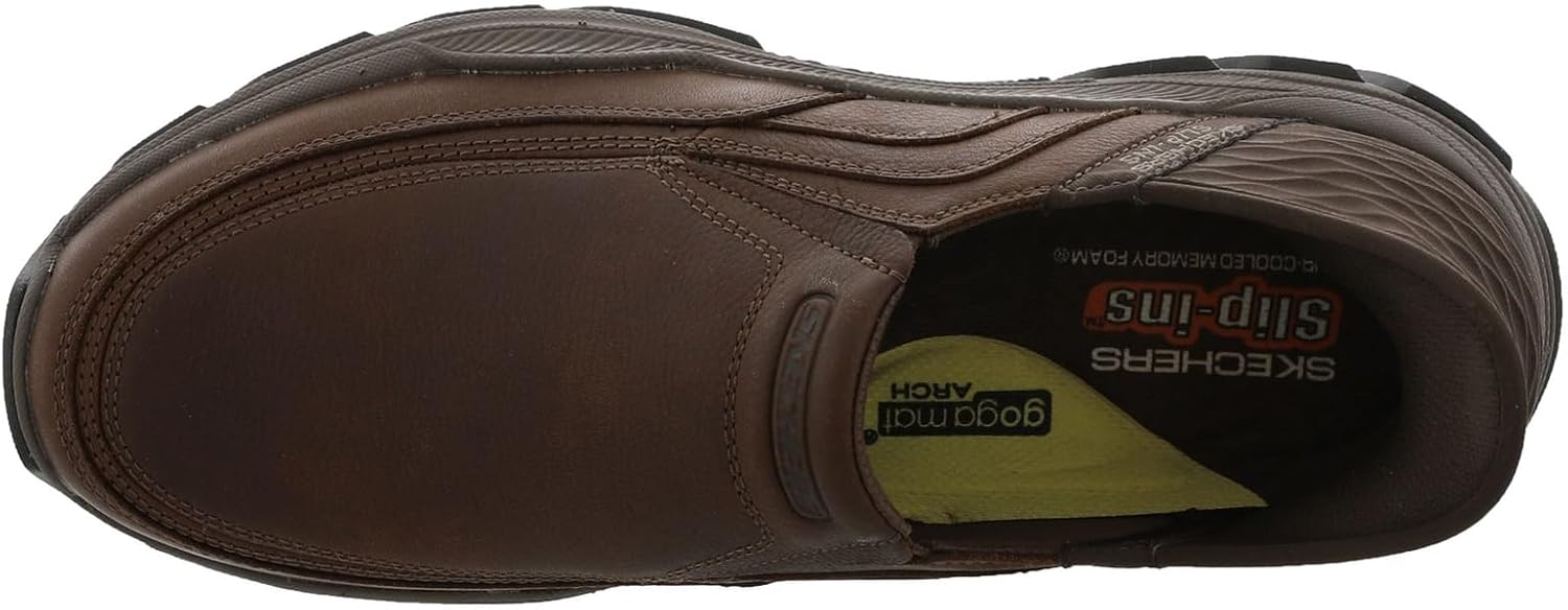 Мужские кроссовки Skechers USA Respected - Elgin 204810, коричневый — фото 3
