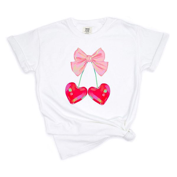 

Футболка Heart cherries coquette garment dyed Simply Sage Market, White, Белый, Футболка Heart cherries coquette garment dyed Simply Sage Market, White