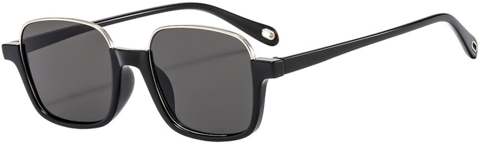 

Роскошные солнцезащитные очки в полуободковой оправе для женщин, винтажные черные с зеленым градиентом, защита от УФ-излучения UV400, мужские солнцезащитные очки в стиле ретро TYUVIVO, Black