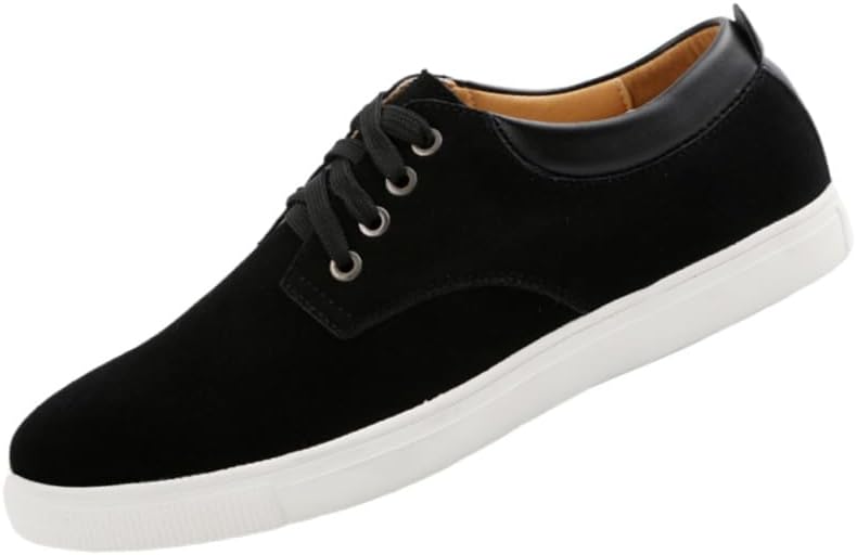 

Мужские спортивные кроссовки большого размера на плоской подошве с противоскользящей резиновой подошвой, однотонный дизайн, модные и универсальные, подходят для активного отдыха, повседневной носки и бега Clolinde, черный