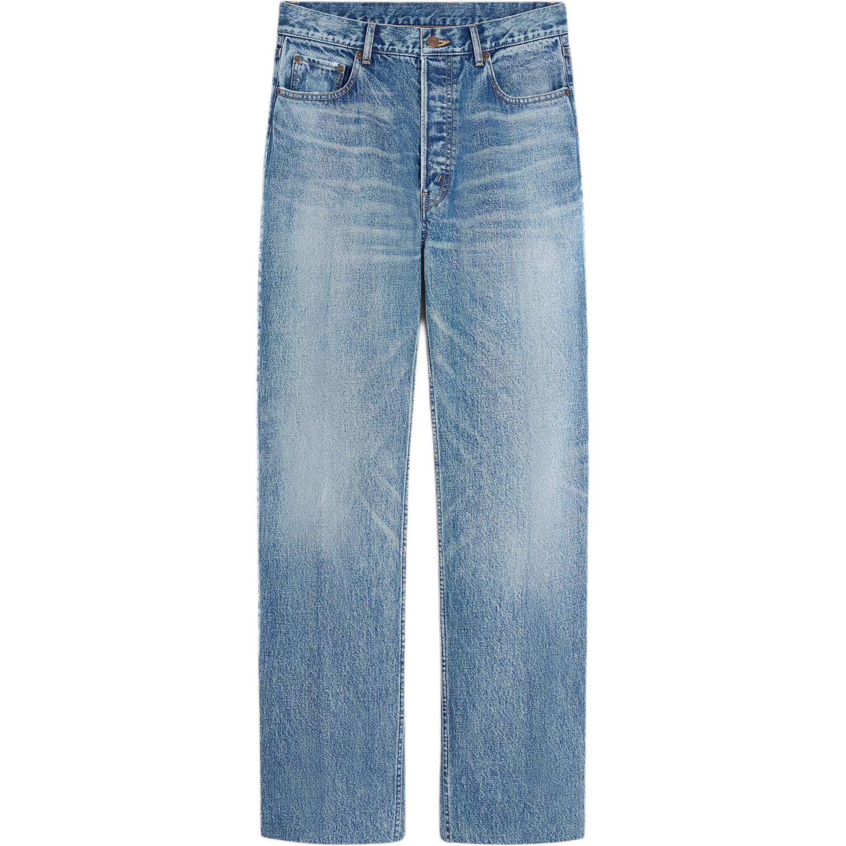 CELINE Джинсы мужские синие Moderate Straight Fit — фото 2