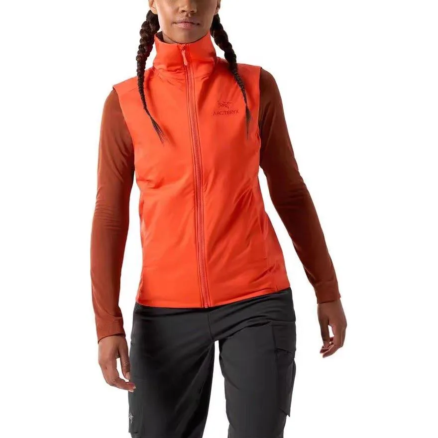 Футболка ATOM с воротником-стойкой Arcteryx, Warm Sun Orange/Solaris