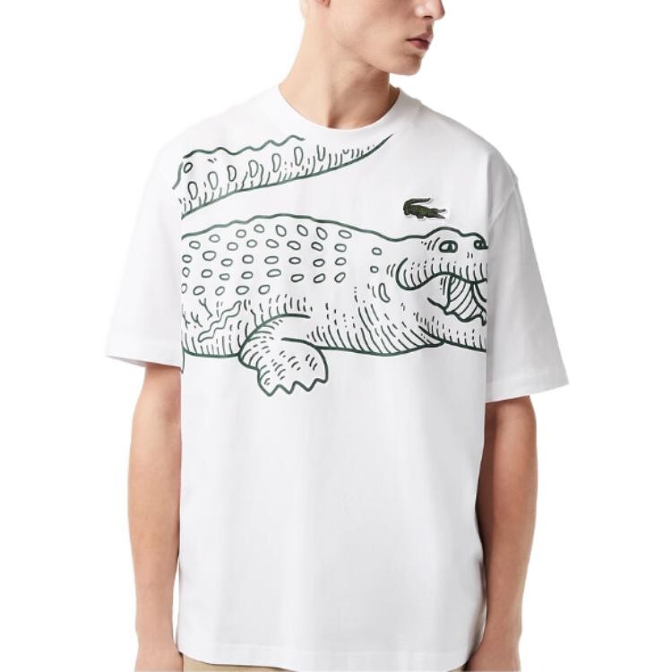 Футболка мужская белая/001 Lacoste, белый — фото 2