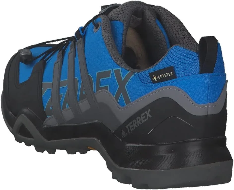 Мужские походные кроссовки Adidas Terrex Swift R2 Gore-tex, черный/синий/серый — фото 4