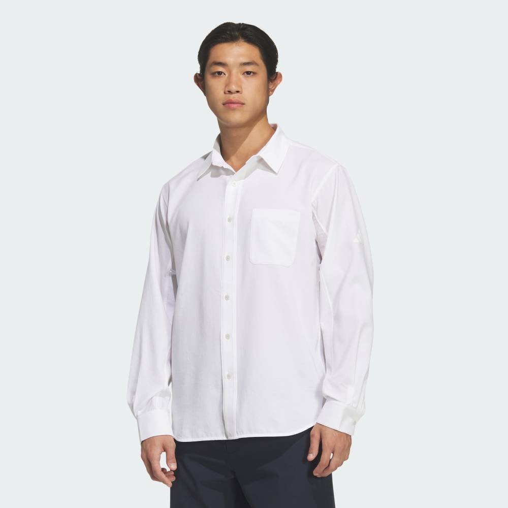 Официальная рубашка Premium Regular Fit с длинными рукавами и пуговицами. Adidas, white