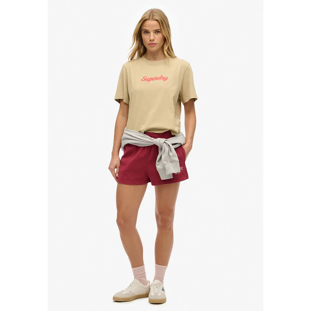 Футболка с коротким рукавом Superdry Country Club Boxy Loose, бежевый — фото 4