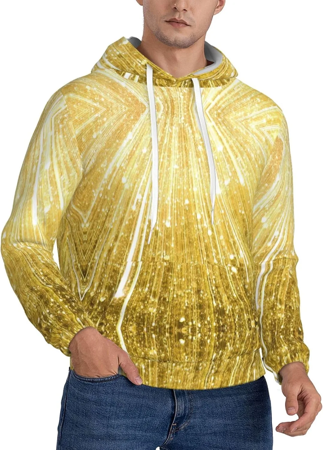 

Мужская флисовая толстовка с капюшоном, мягкая, с карманом и принтом SamLng