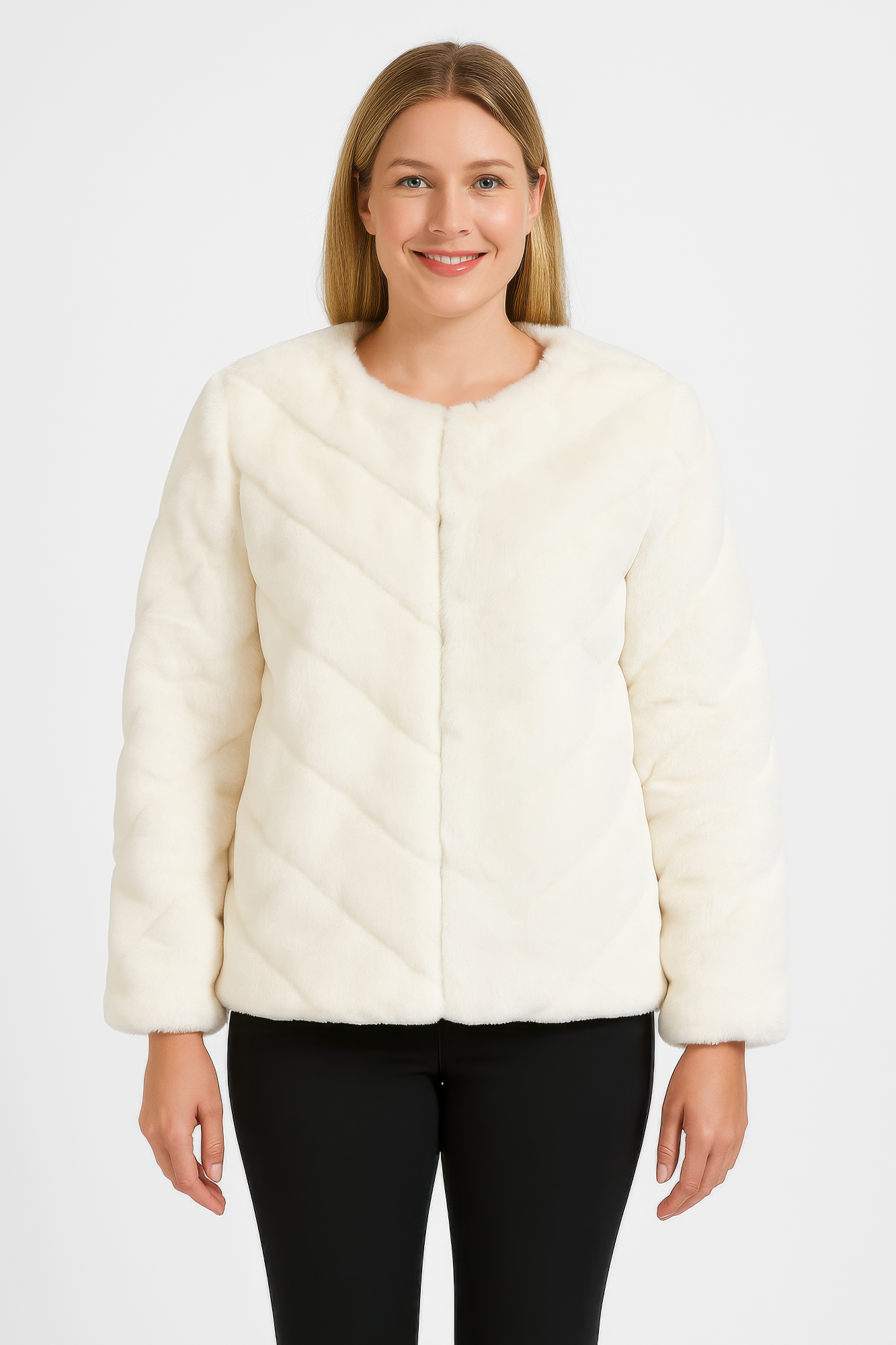 

Куртка из искусственного меха Midnight Luxe Truedames, слоновая кость