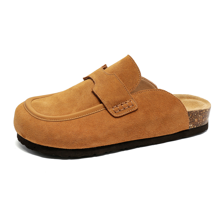 GZZ Закрытые тапочки унисекс желто-коричневые, цвет Yellow Brown — фото 2