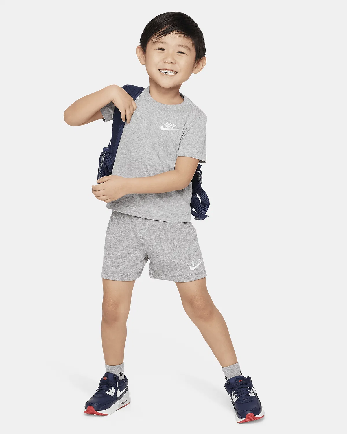 Детский комплект из трикотажных шорт Nike Toddler Club, Dark Grey Heather