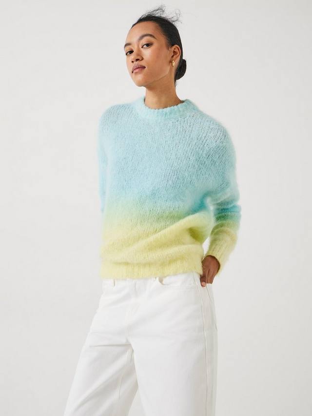 

Джемпер из смеси мохера manuela HUSH, цвет Blue/Yellow Ombre
