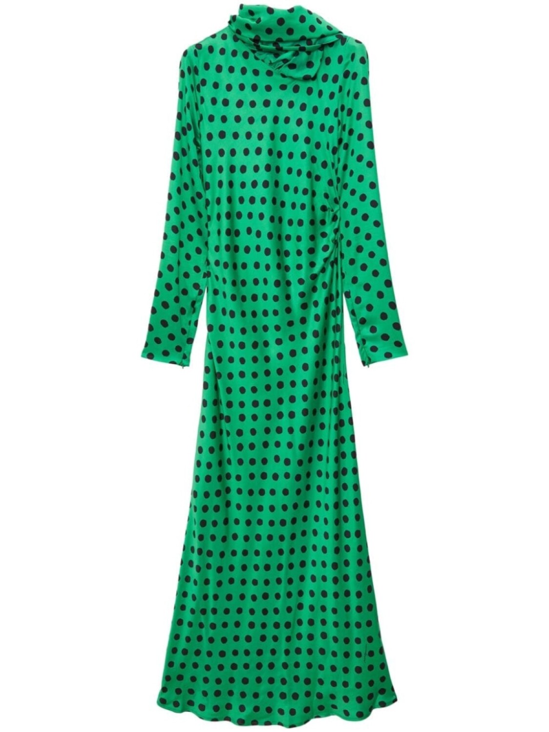 

MSGM платье макси в горох с длинными рукавами, зеленый