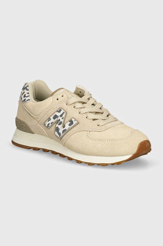 

Замшевые кроссовки 574 New Balance, бежевый