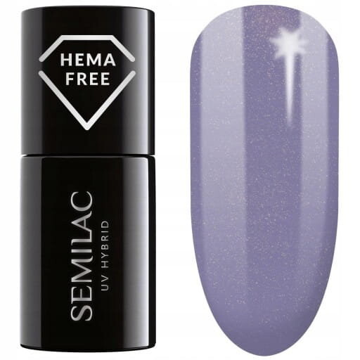 

Semilac 379 Shimmer Saphirre Hema Free Glitter, гибридный лак для ногтей, 7 мл