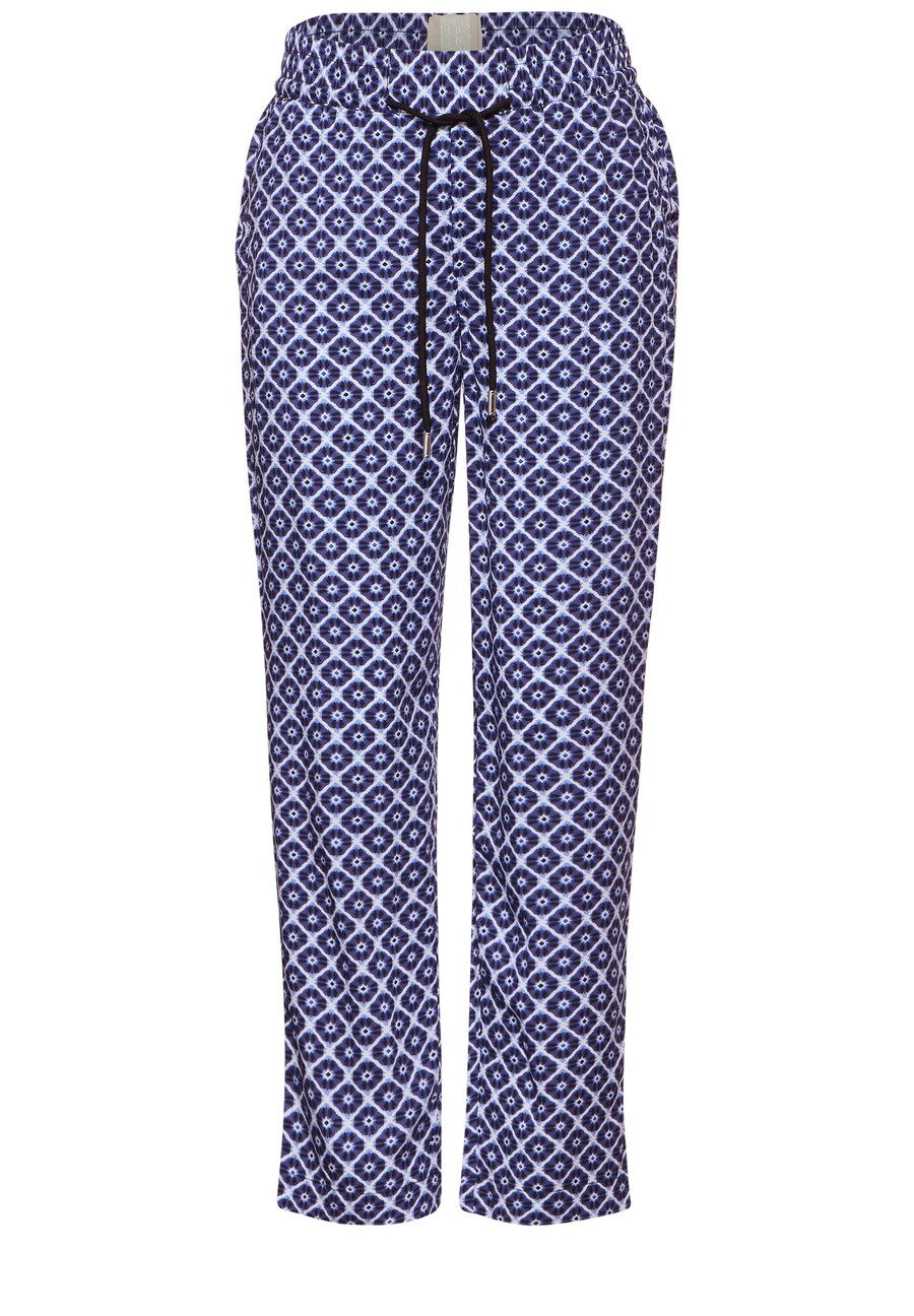 

Тканевые брюки STREET ONE Regular Pants, синий/темно-синий