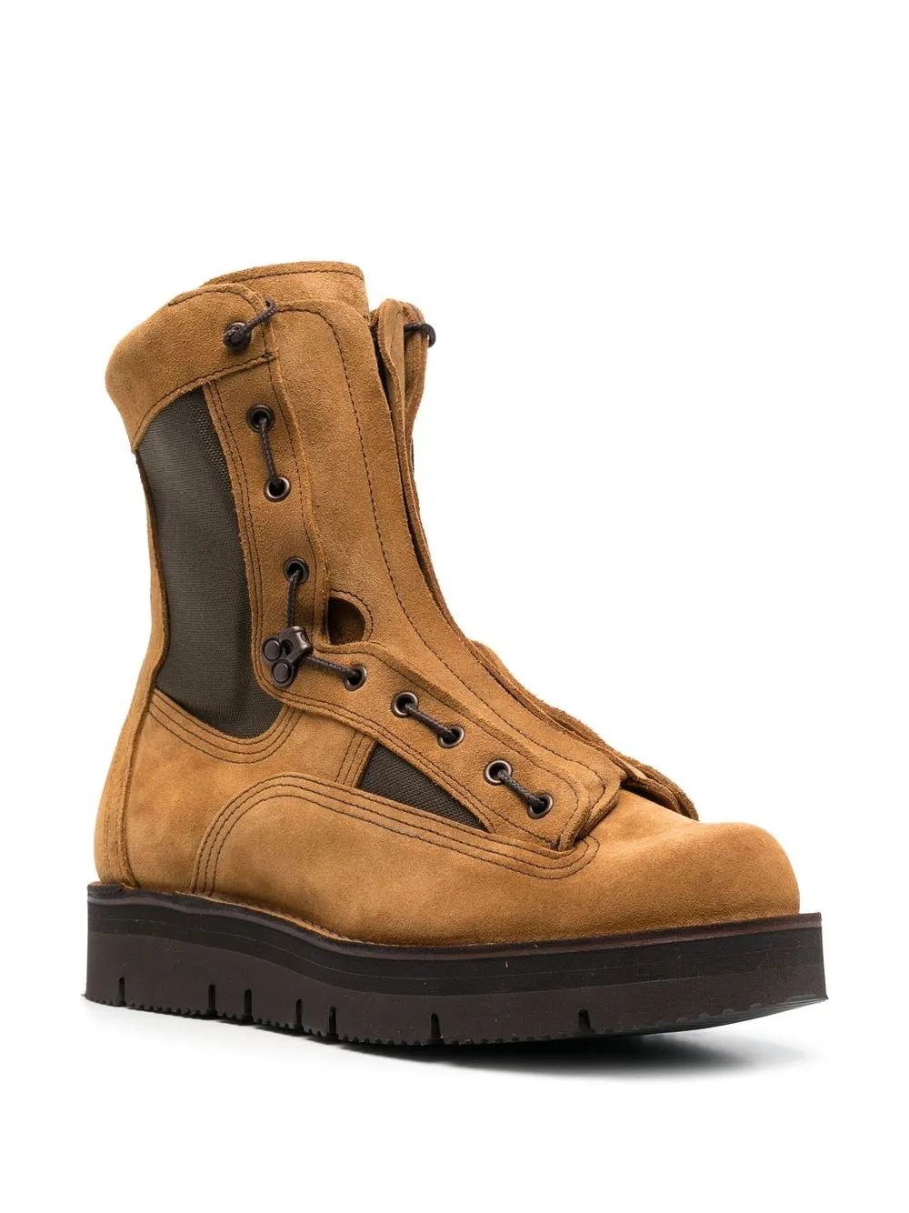 Ботинки в стиле милитари из коллаборации с Danner White Mountaineering, коричневый — фото 2