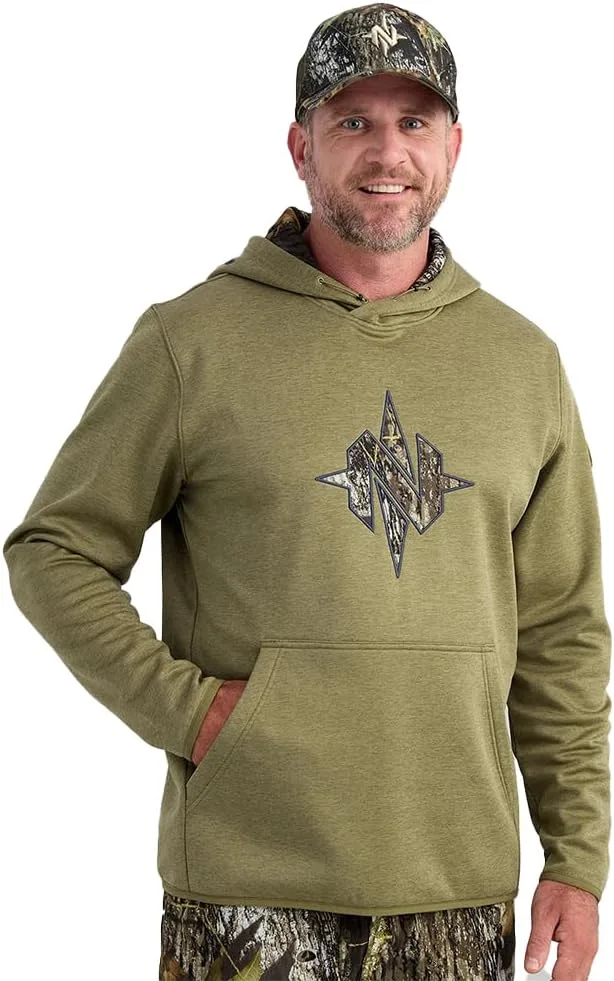 

Nomad мужская толстовка North Star, удобная среднего веса с камуфляжным логотипом для повседневной носки и активного отдыха