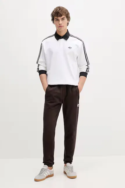 Лонгслив с принтом Adidas Originals, белый — фото 2