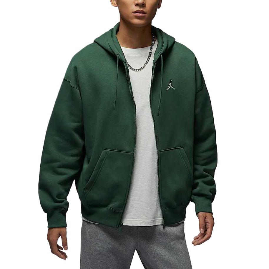 Jordan Оверсайз худи Brooklyn Fleece мужское Fir Green/Sail White — фото 3