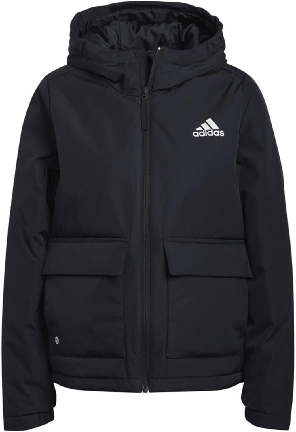 Женская куртка Adidas базовая утепленная, черный — фото 2