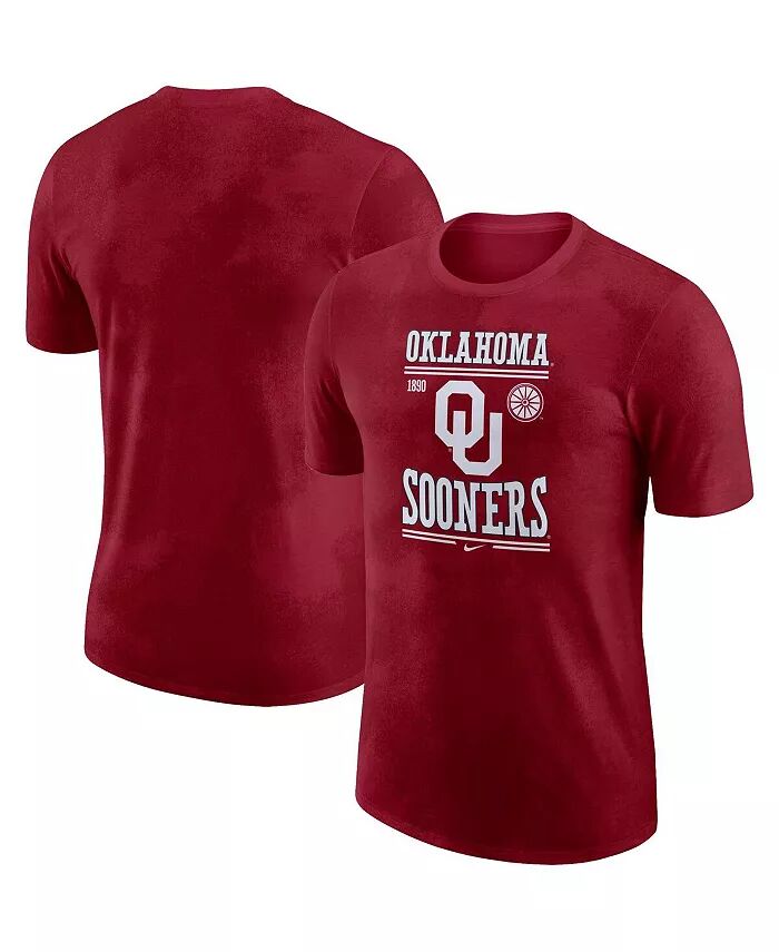 

Мужская темно-красная футболка Oklahoma Sooners Team Stack Nike
