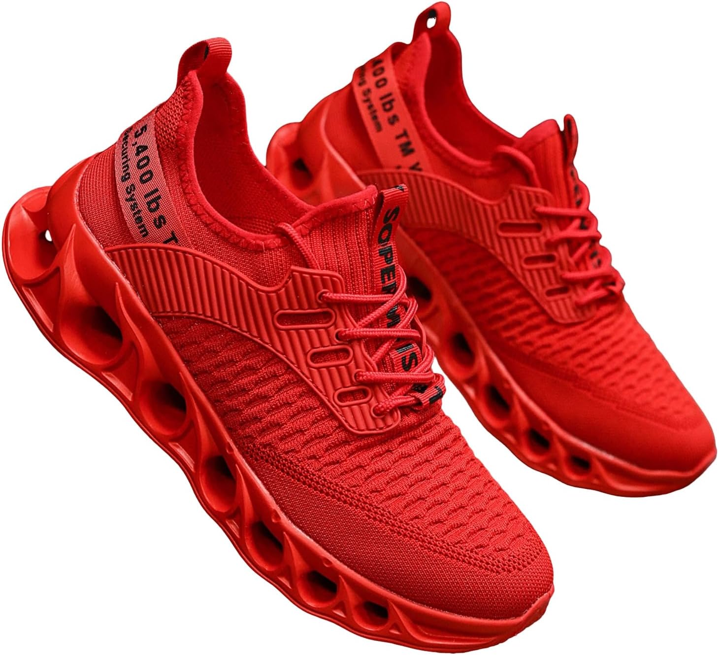 

Мужские кроссовки для бега: дышащая сетка, мягкая подошва с противоскользящим эффектом. Отлично подходят для повседневной спортивной ходьбы Kpdwfms, красный