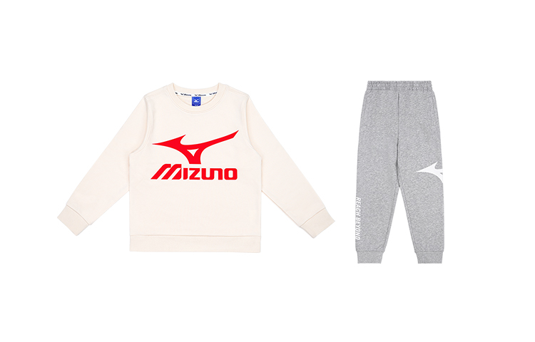 Детская повседневная спортивная одежда Mizuno, бежевый — фото 4