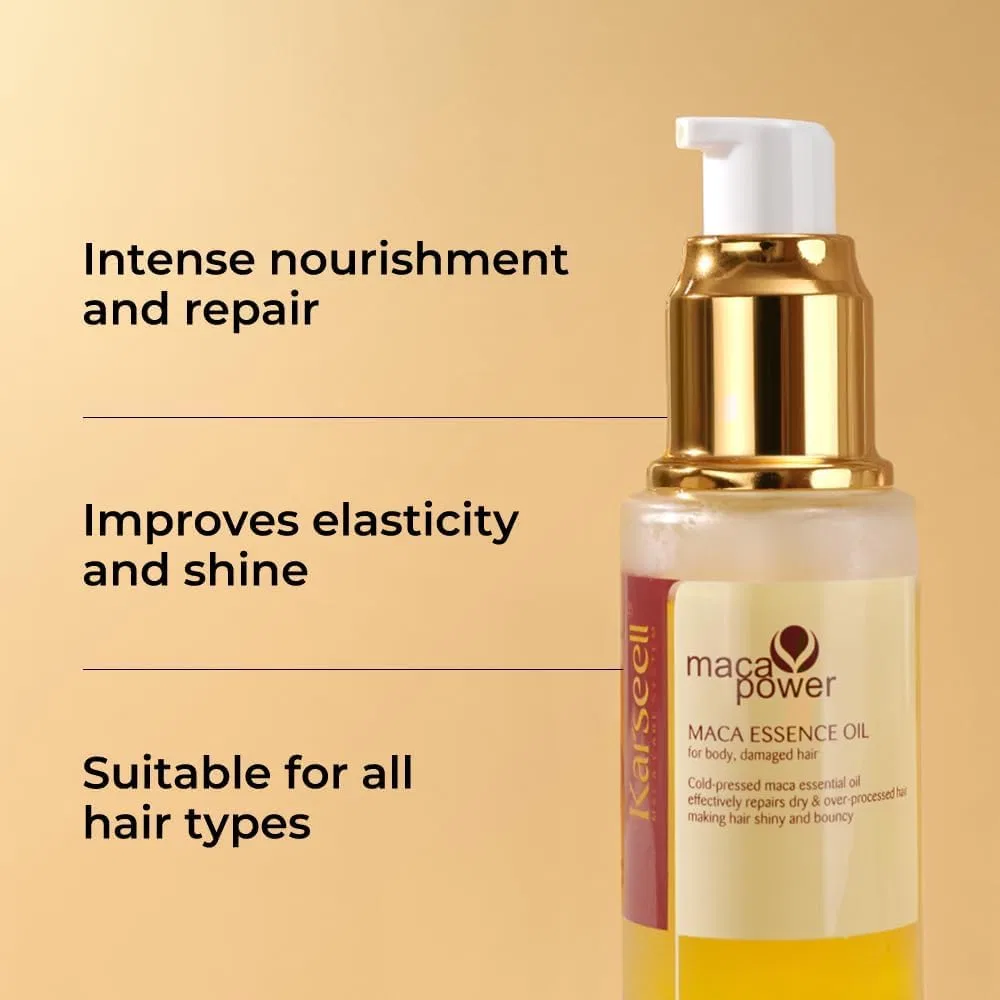 Набор для восстановления волос Karseell Maca Essence Repair Set: коллагеновая маска и масло Karseell — фото 3