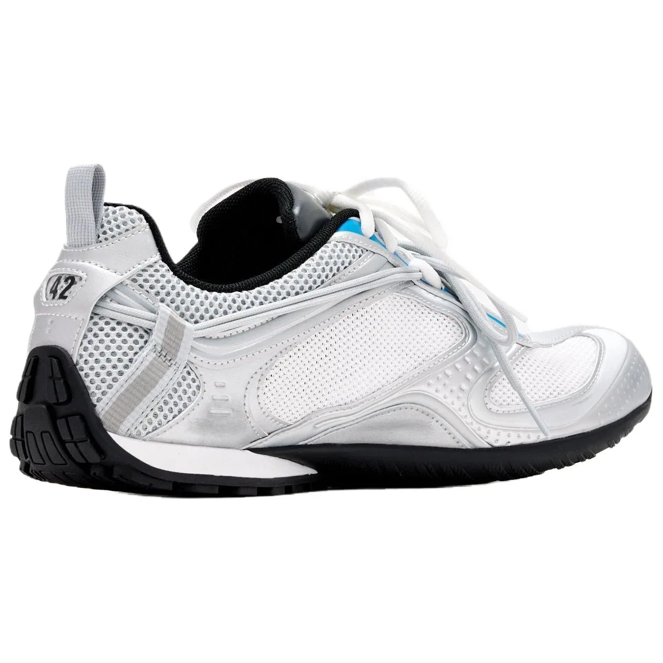 Кеды Balenciaga Radar Gradient Lines Low Top Silver — фото 4