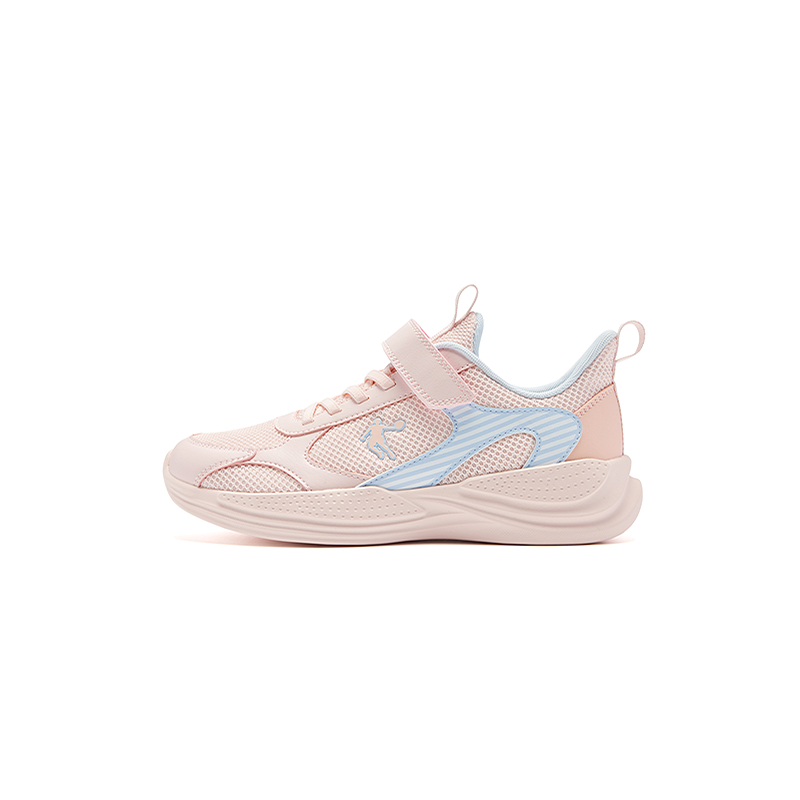 QIAODAN Дышащие легкие амортизирующие кроссовки Low top Running Shoes Cloud Pink/Serene Pink для детей