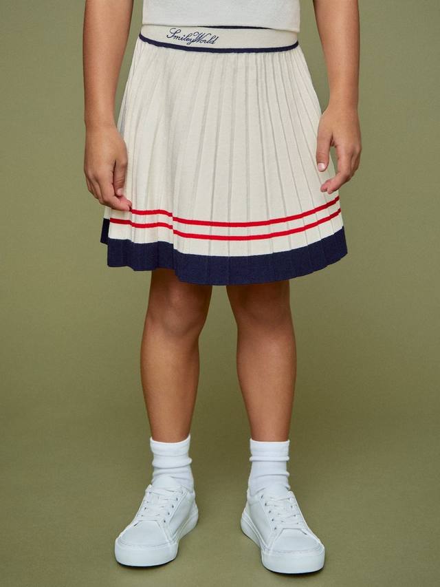 Детская плиссированная юбка Taya с улыбкой Reiss, Off White — фото 4