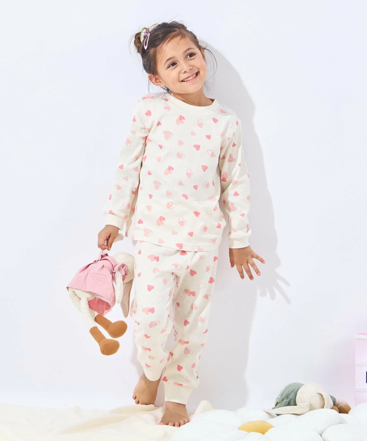 Домашняя одежда для девочек Ever Closet, Ivory Heart — фото 2