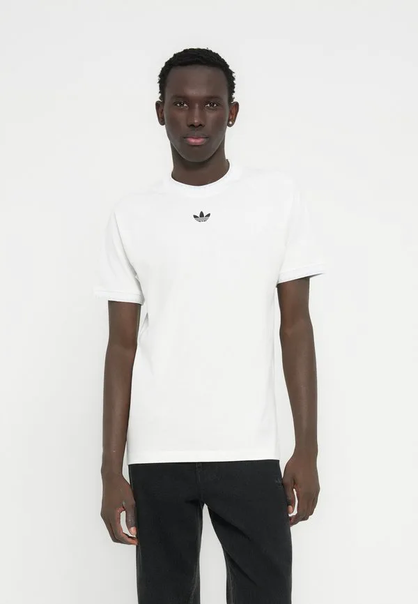 Футболка унисекс базовая с изображением груди Adidas Originals, White