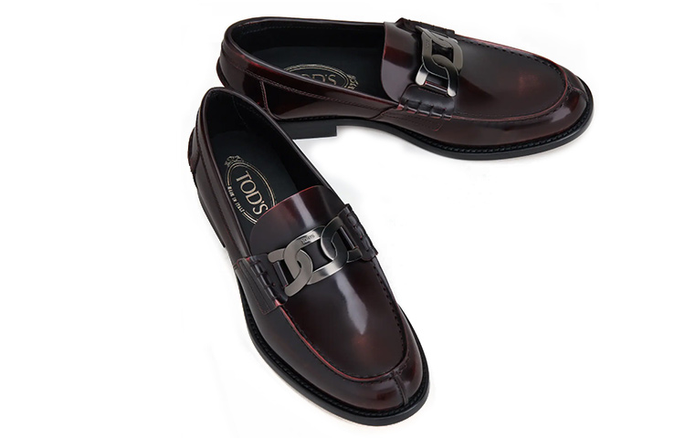 Повседневные туфли мужские burgundy TOD'S — фото 4
