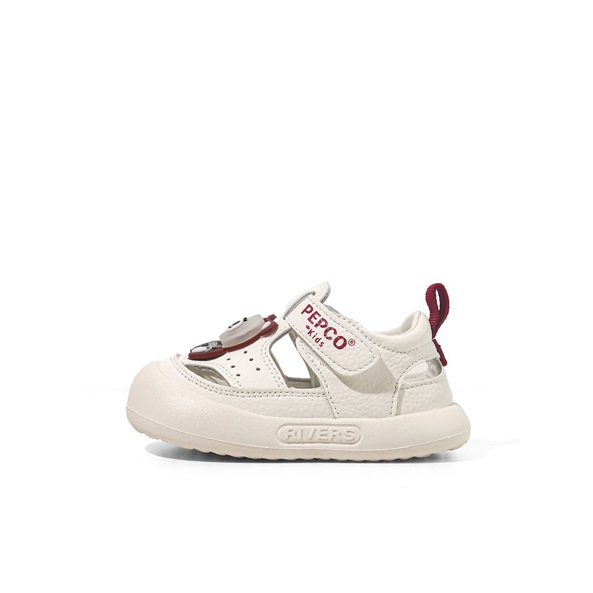 

Скользостойкие, противоударные и дышащие низкие детские ботиночки для малышей Banner the Piggy, бежевый/красный