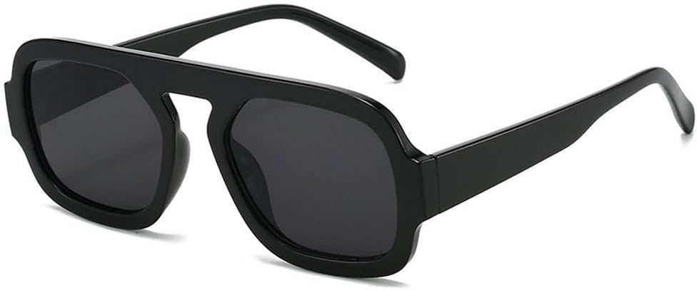 

Ретро квадратные солнцезащитные очки для женщин, модные градиентные оттенки, защита от УФ-излучения UV400, для мужчин, панк, сине-зеленые солнцезащитные очки SKFGNX, Black Grey