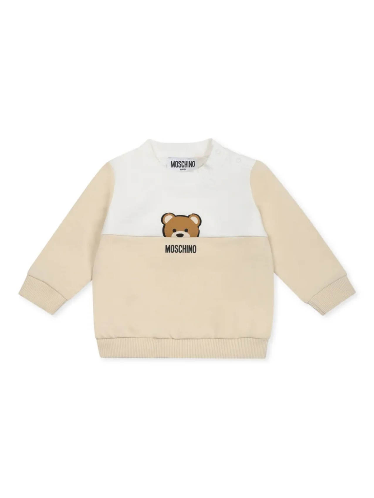 

Moschino Kids толстовка из органического хлопка, коричневый