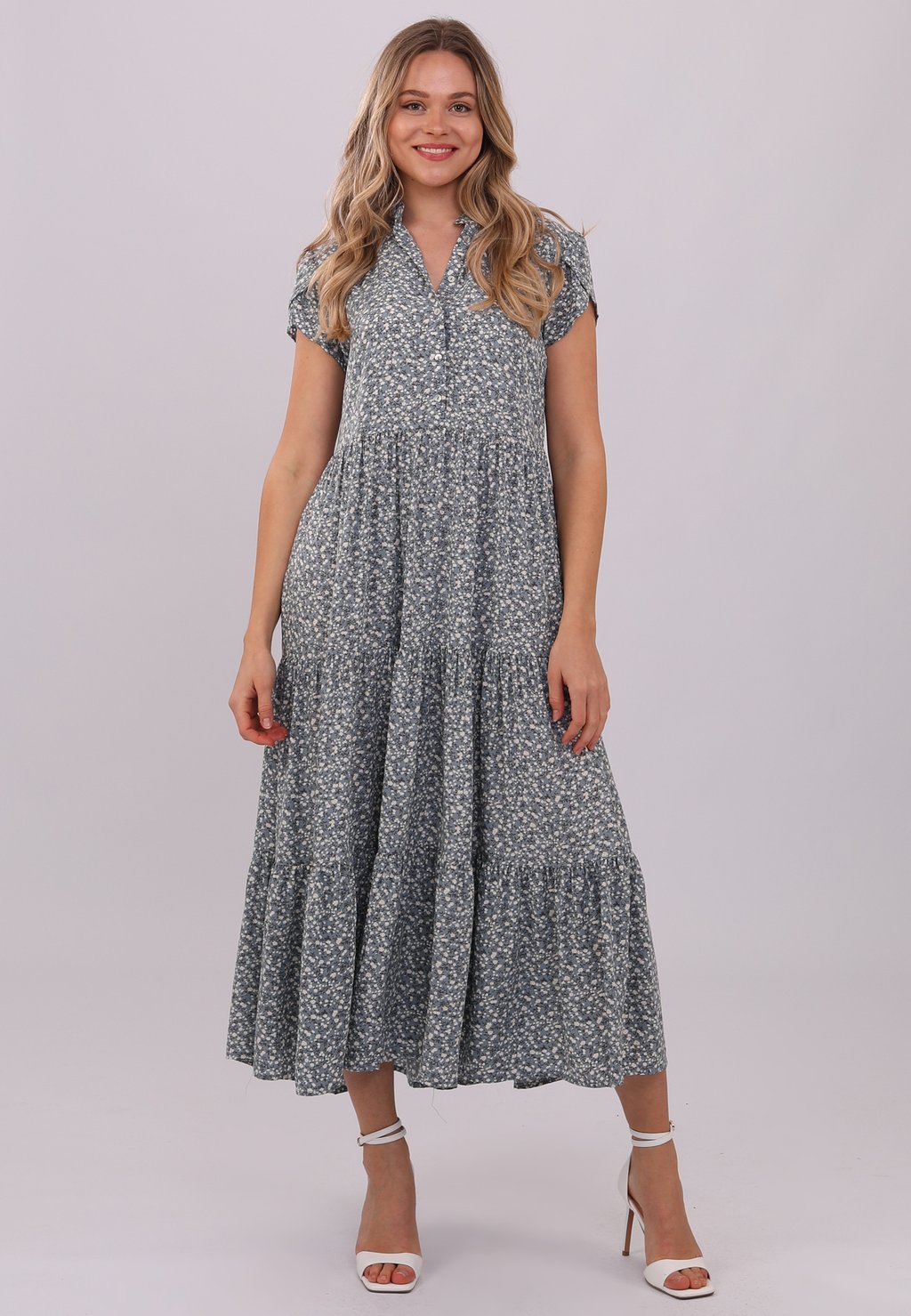 

Платье макси SOMMERLICHES MIT FLORALEM MUSTER YC Fashion & Style, серый