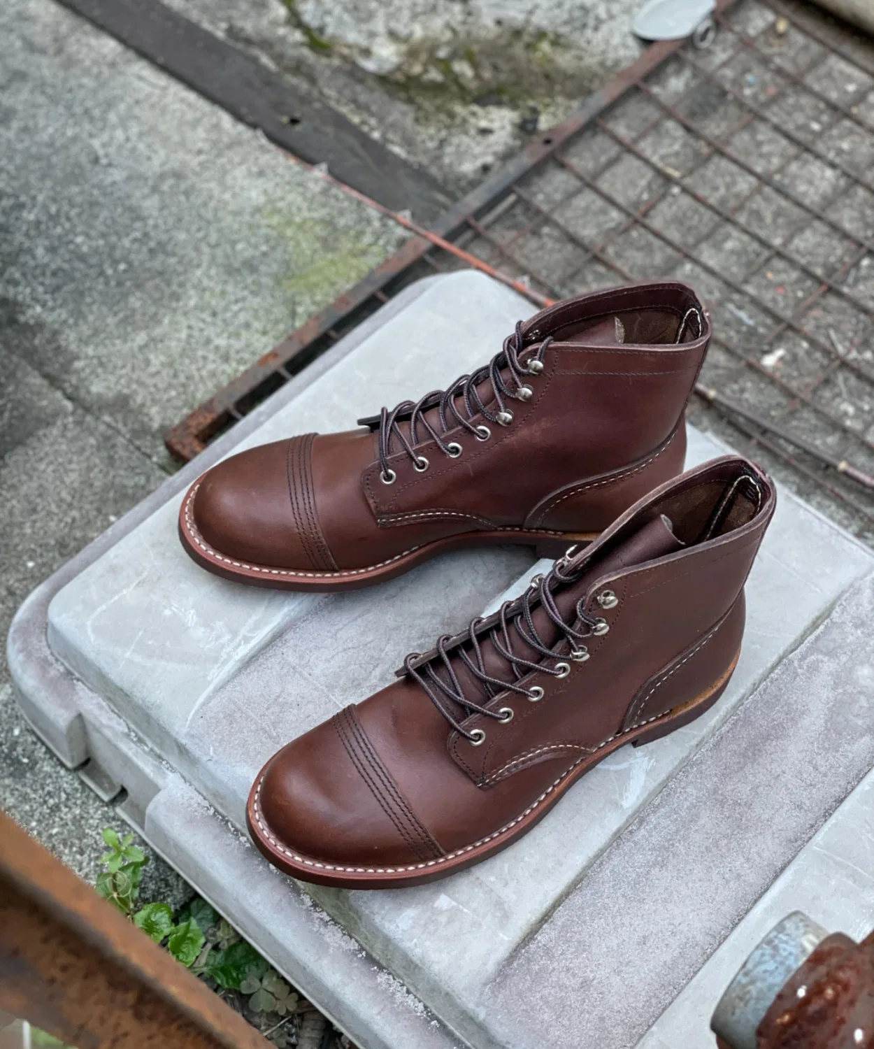 Ботинки Iron Ranger с мыском cap toe, Red Wing, кожа, коричневый — фото 2
