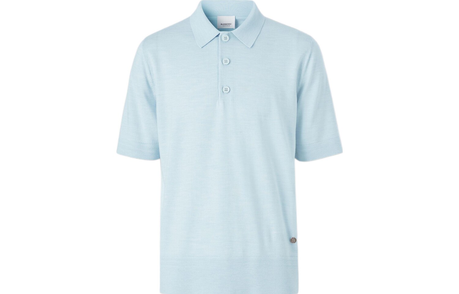 

Рубашка поло мужская светло-синяя Burberry, светло-голубой
