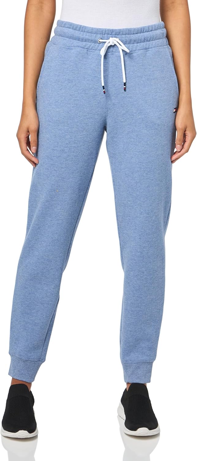 

Женские флисовые джоггеры Tommy Hilfiger с завязкой на поясе, True Blue Heather