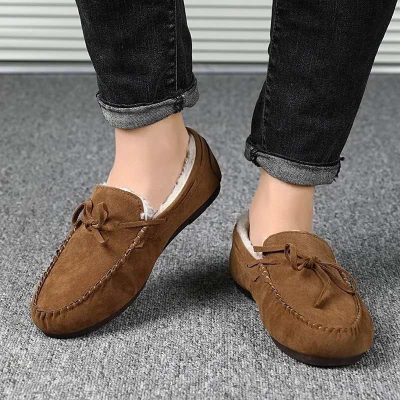 

Мужские туфли с плюшевым мехом, утепленные, повседневные шерстяные, противоскользящие, хлопковые Legou, желтый