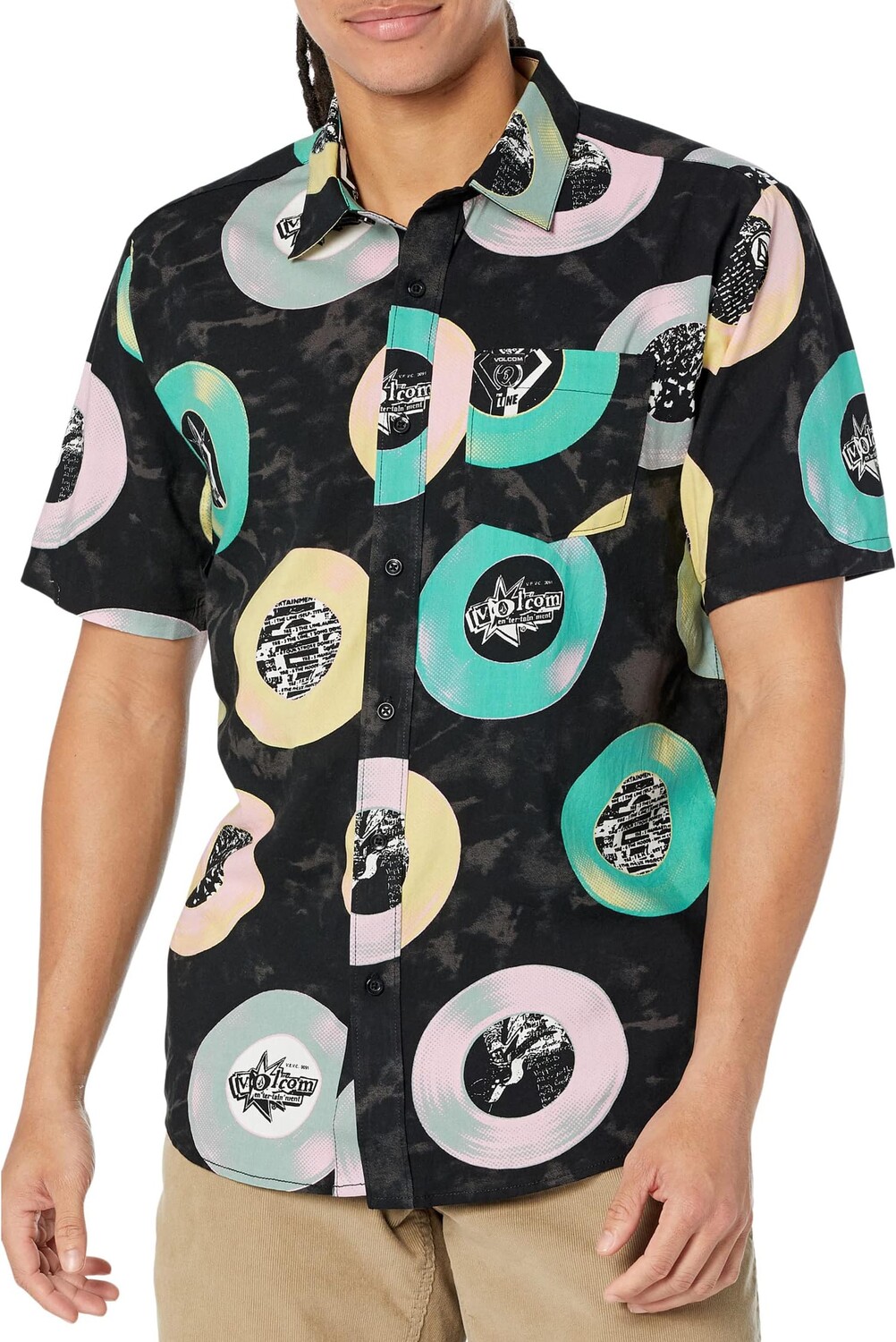 

Рубашка Volcom Entertainment LP Short Sleeve Woven, черный