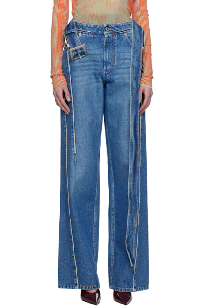 

Синие джинсы «The Belted Denim» Jean Paul Gaultier